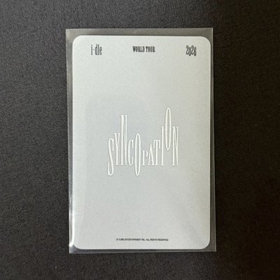 舒華 day1 首爾場粽卡 入場卡   [Syncopation] 