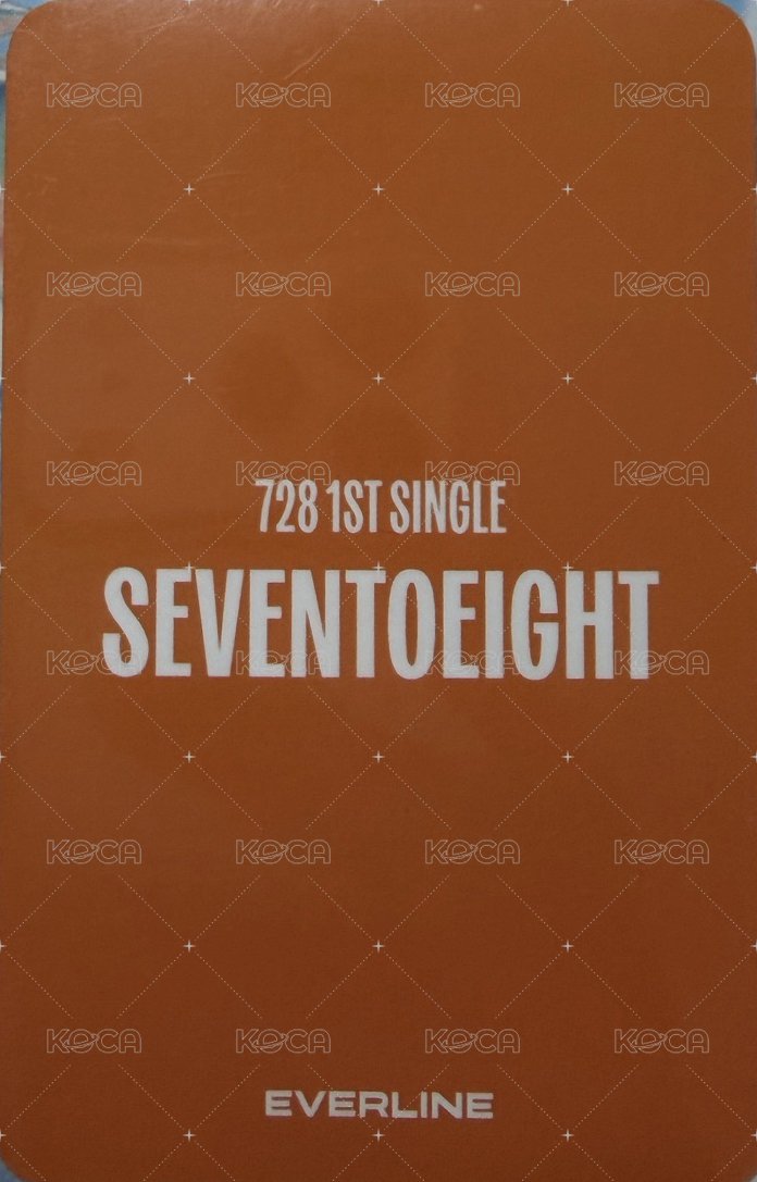 SEVENTOEIGHT 1st single el 視訊3.0 特典卡 電話 背面