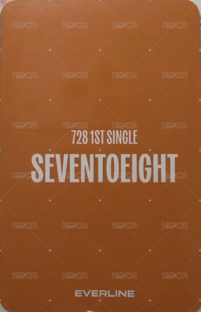 SEVENTOEIGHT 1st single el 視訊4.0 簽售卡 Hi 背面