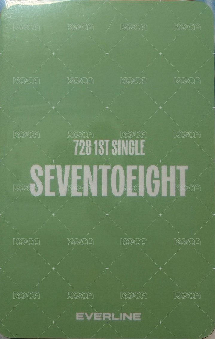 SEVENTOEIGHT 1st single el 面對面1.0 簽售卡 狗耳 背面