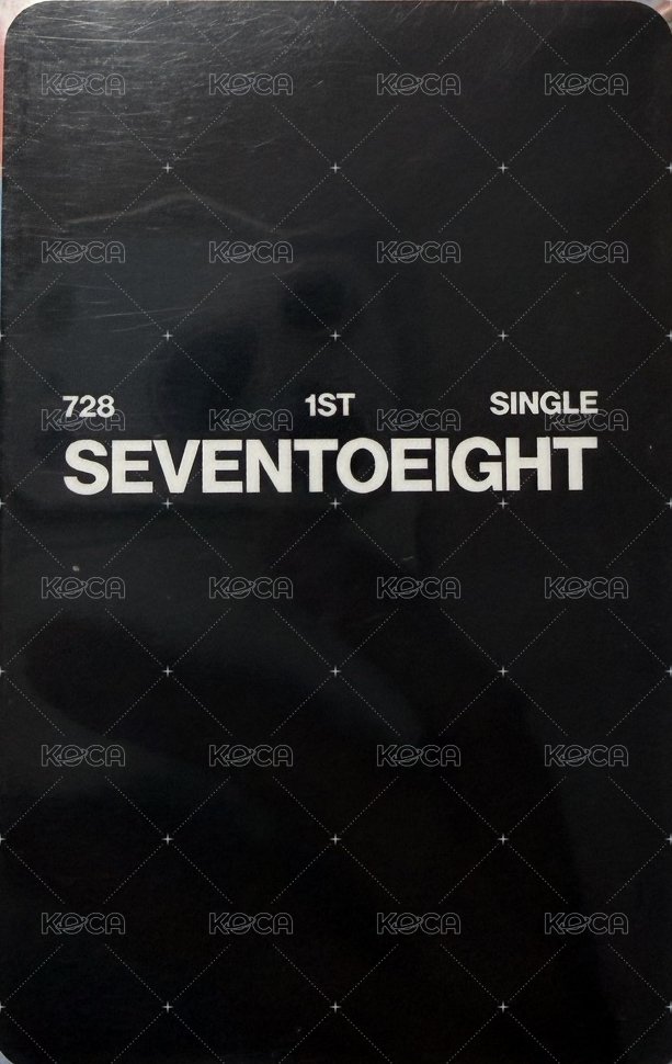 SEVENTOEIGHT 1st single 專輯卡 D&D黑背 背面