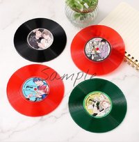 原畫展 唱片風杯墊