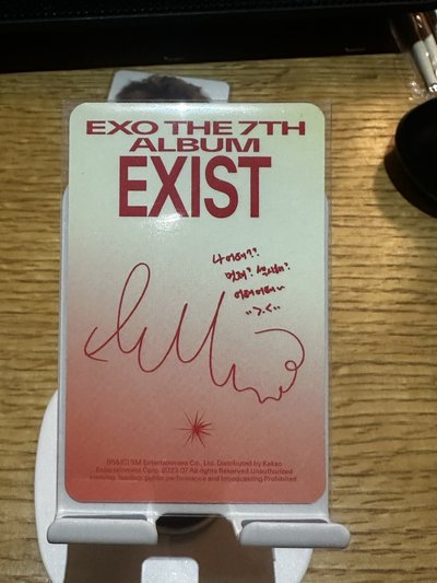 🤍金珉錫Xiumin EXIST專卡