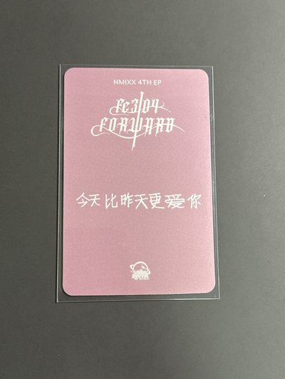 NMIXX sr動物朋友嫄（中文卡背）