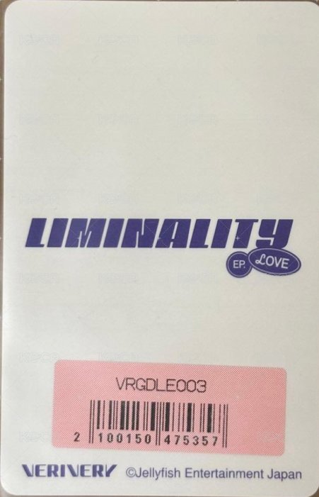 Liminality-EP.LOVE FC限定特典 入場卡 / 場限卡  背面