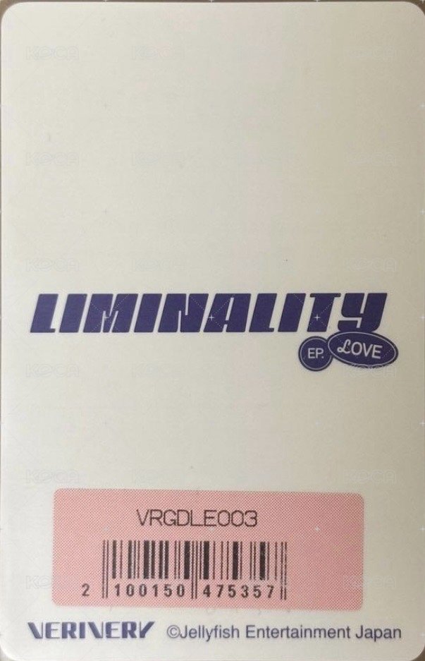 Liminality-EP.LOVE FC限定特典 入場卡 / 場限卡  背面