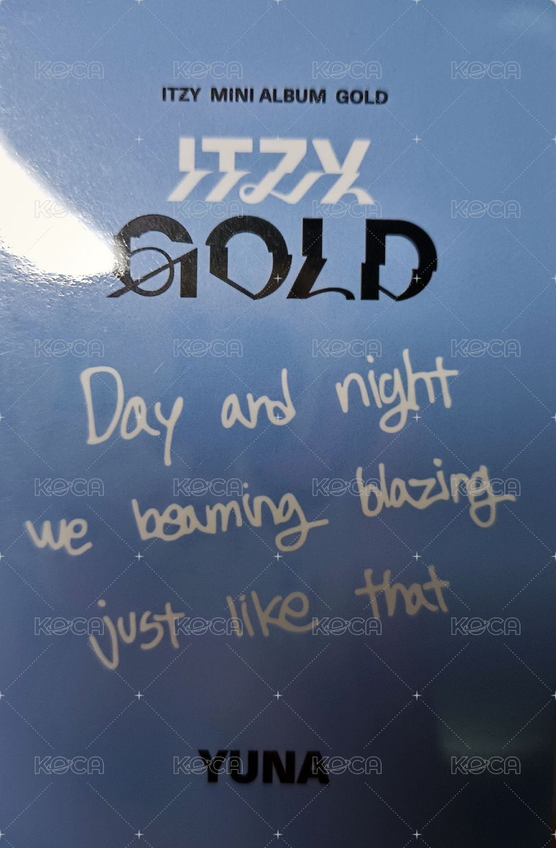 GOLD 專輯卡 特別版•Yuna 背面