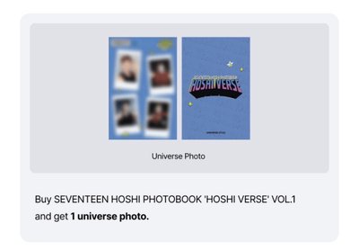 HOSHI PHOTOBOOK 'HOSHI VERSE' VOL.1