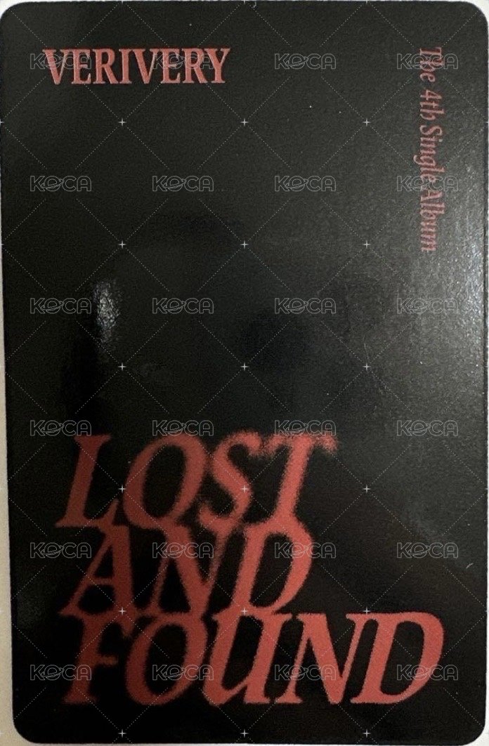 Lost and Found light ver.A 專輯卡  背面