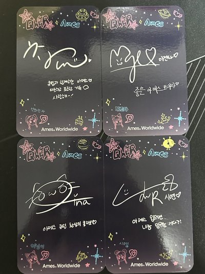 QWER_Ames特典 圖二卡背（很有誠意）