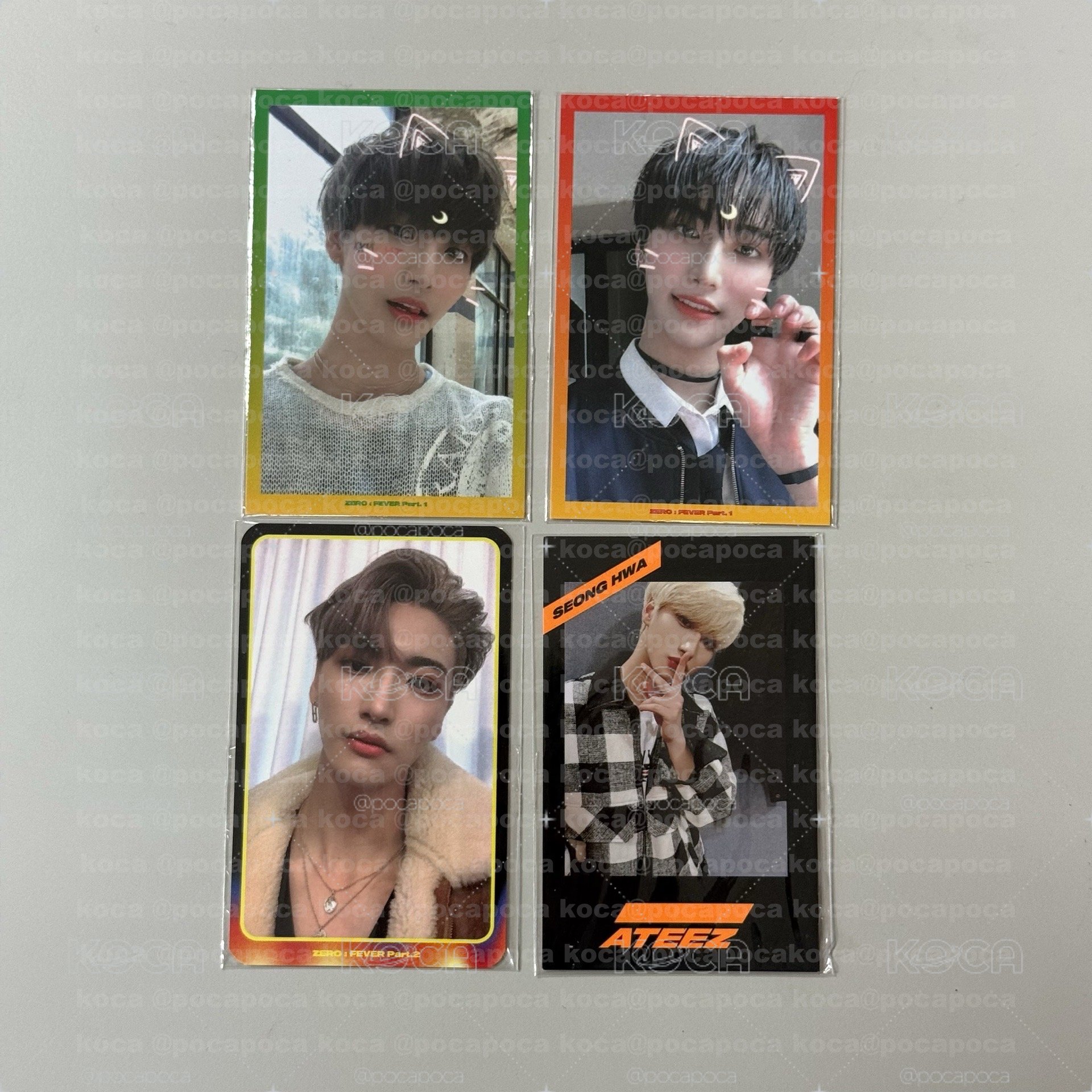 ATEEZ 星化 FEVER pt.1 pt.2 打歌卡 公放卡 / 2019 KCON入場卡