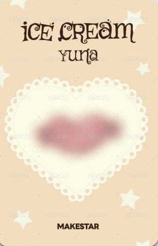 Ice Cream ms 2.0 線上 簽售卡 心形糖果 背面