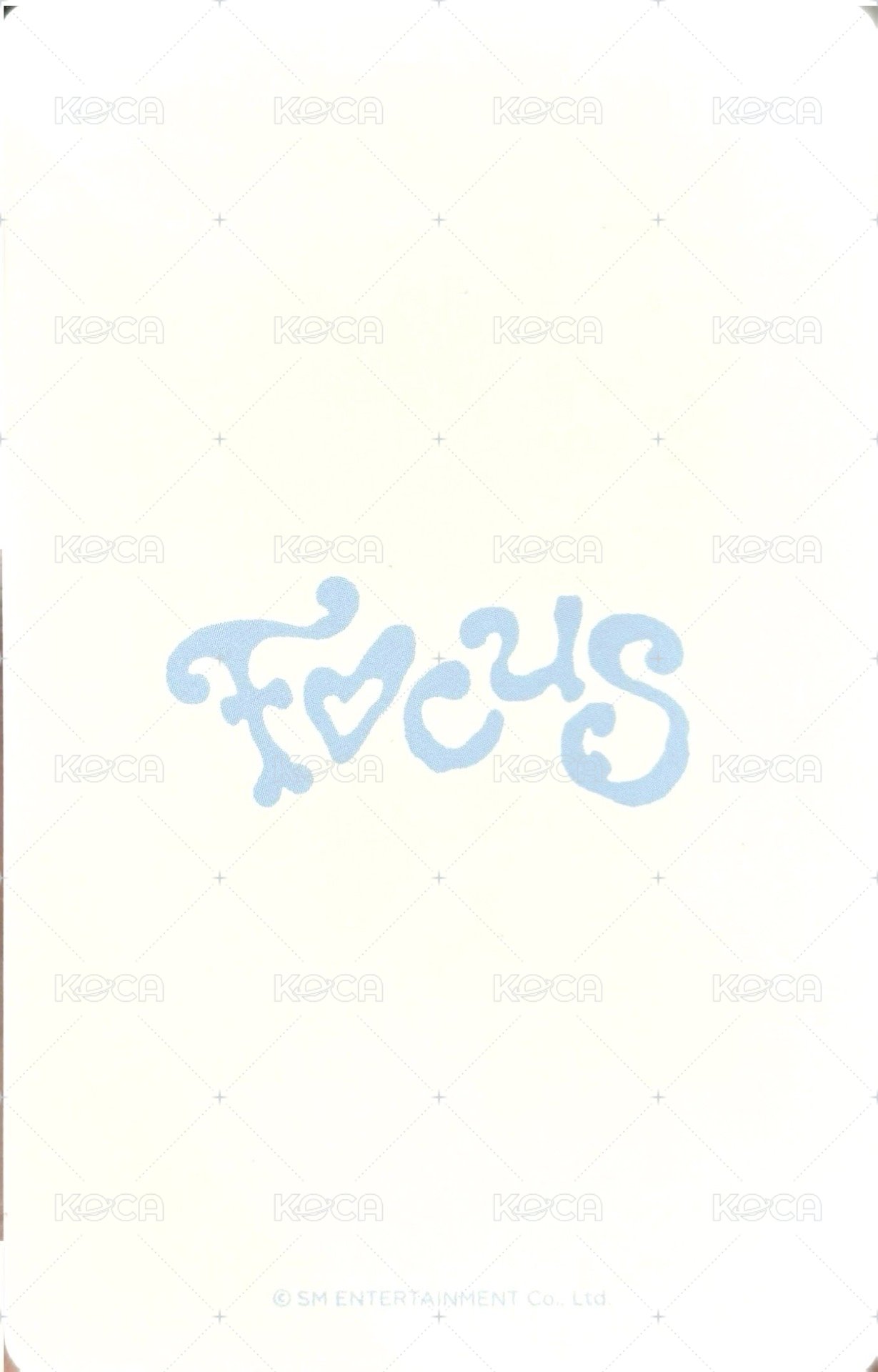 Focus sm showcase  特典卡  背面