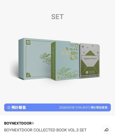 （預購）BOYNEXTDOOR COLLECTED BOOK VOL.3  芝加哥 回憶錄 set(含wvs通路特典）
