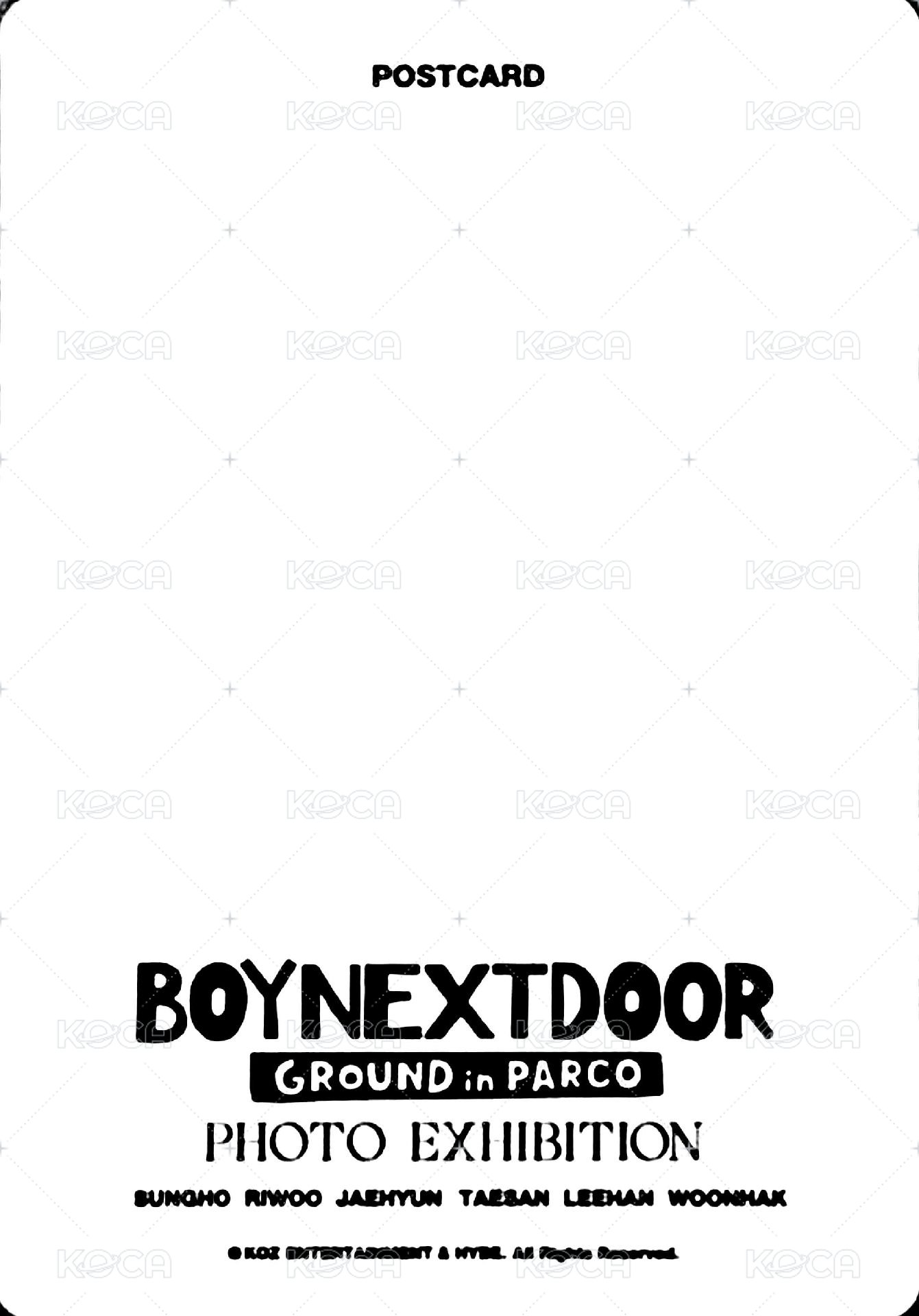 AND, 明信片  背面