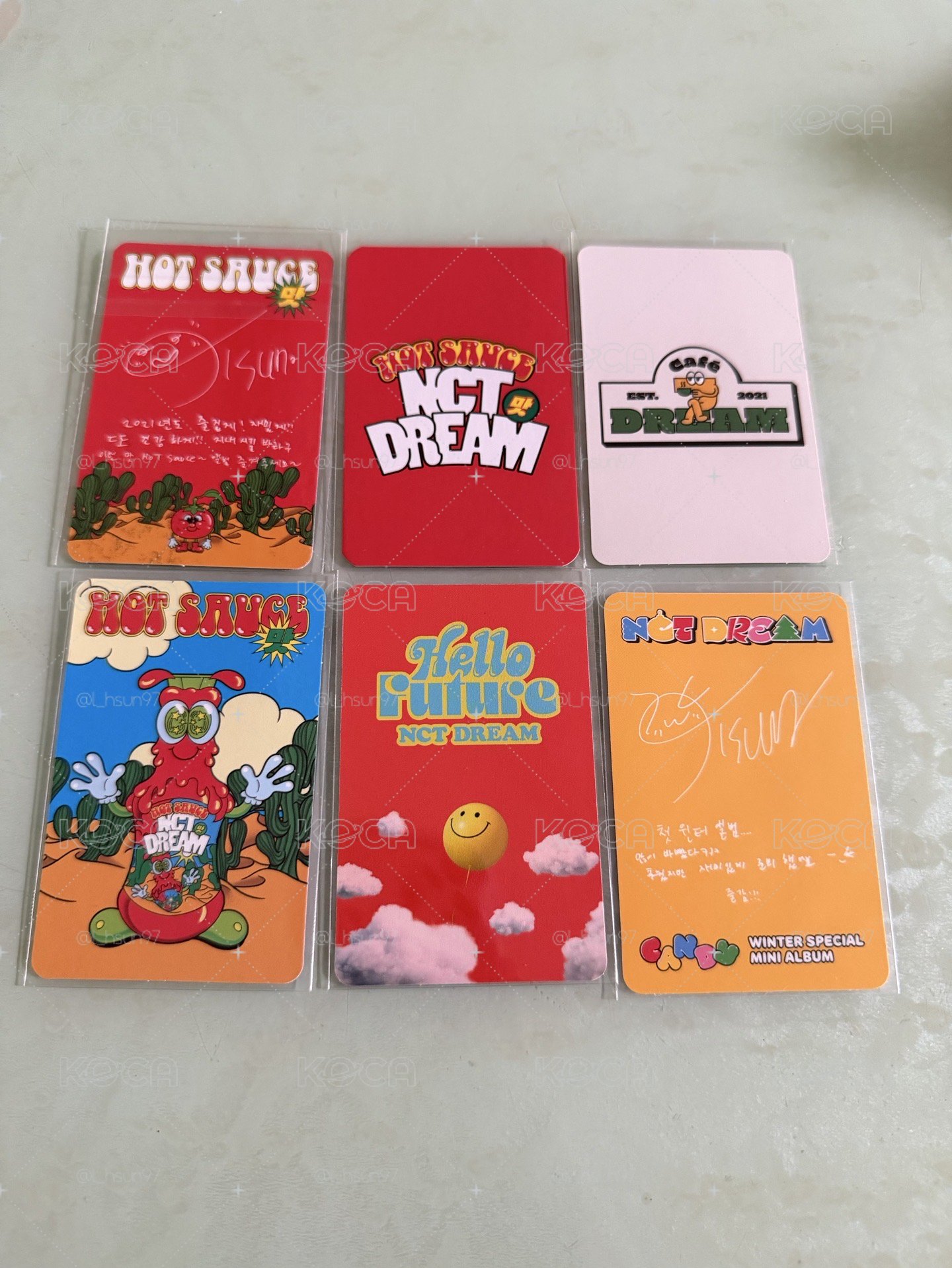 NCT DREAM JISUNG 志晟 專卡 yzy 小卡 Hot Sauce/ Hello Future/ Candy
