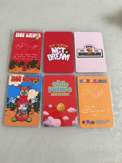 NCT DREAM JISUNG 志晟 專卡 yzy 小卡 Hot Sauce/ Hello Future/ Candy
