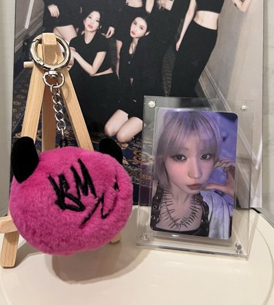 絨毛吊飾（粉）