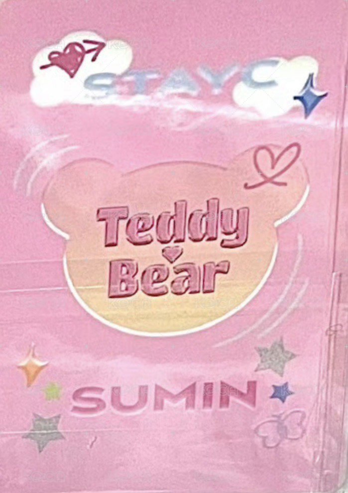 泰迪熊 日版   kcon 扭蛋卡 幸運卡  背面