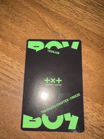 TXT崔然竣 正二 專輯卡 Boy版