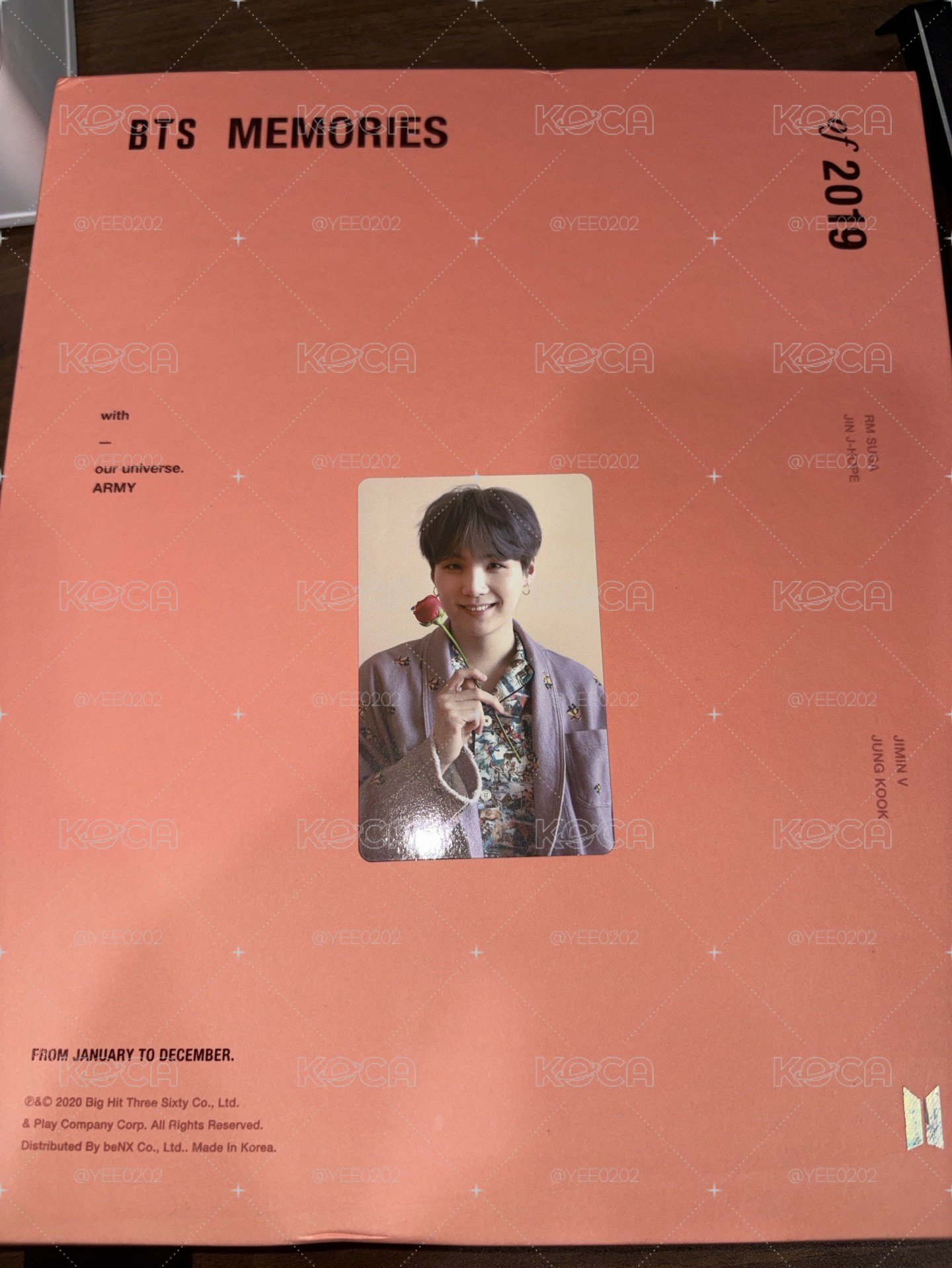 BTS 回憶錄 2019 DVD 玧其卡