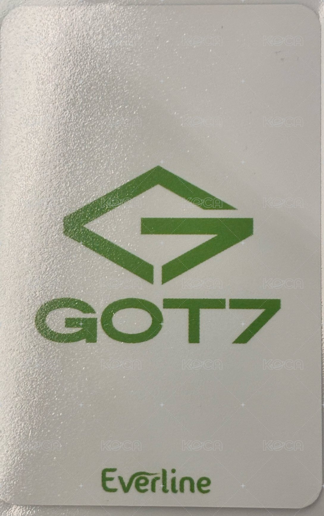 GOT7 el 特典卡  背面