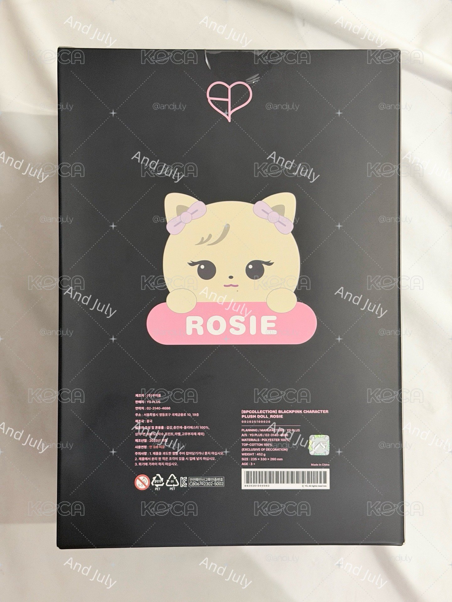 BPCOLLECTION ROSIE ROSÉ大娃