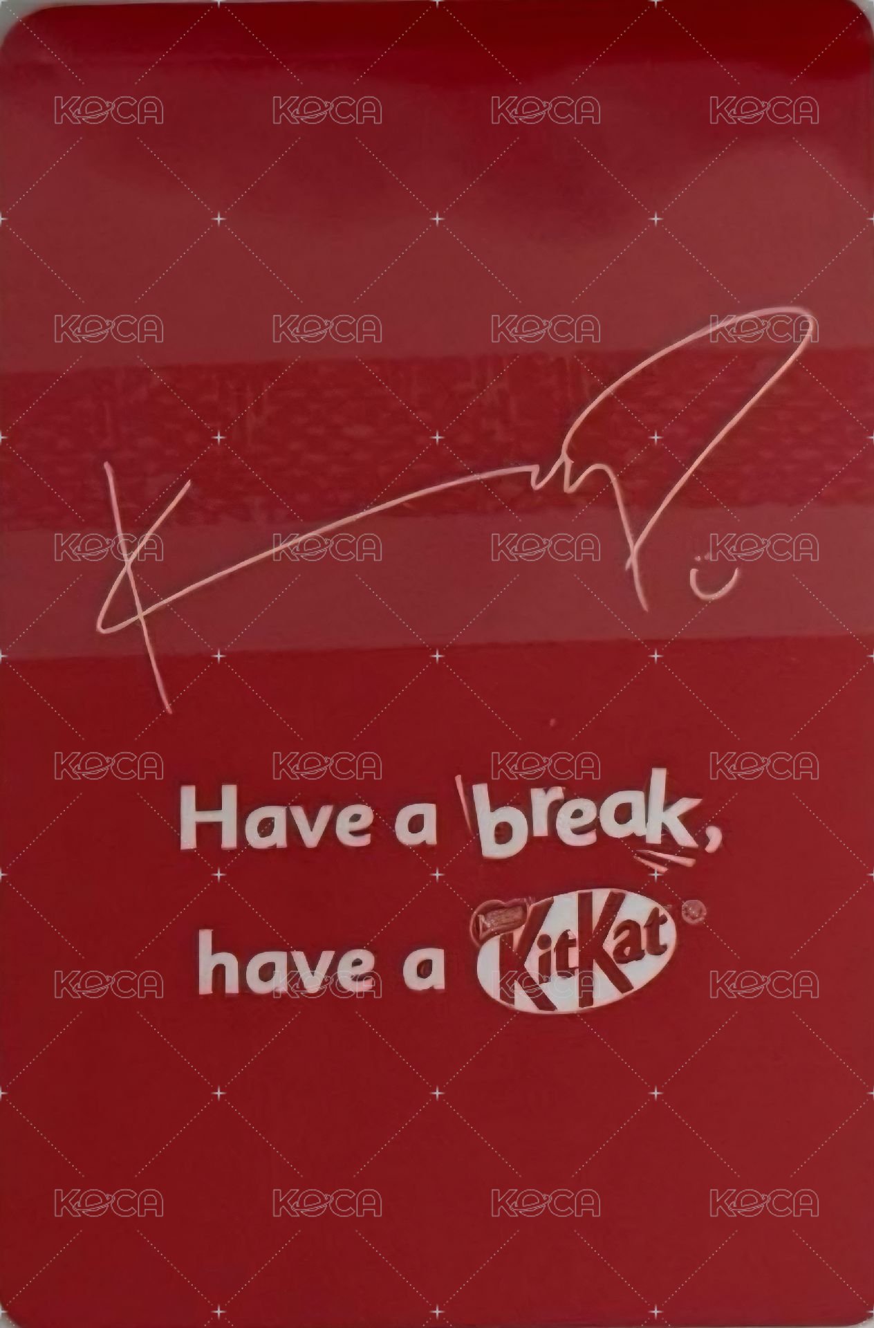 Kitkat 代言卡  背面