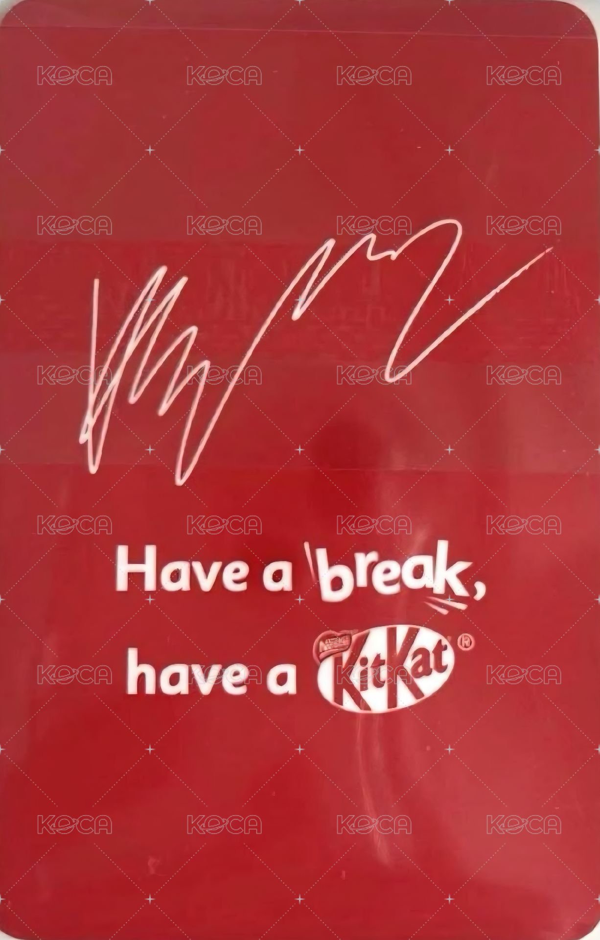 Kitkat 代言卡  背面