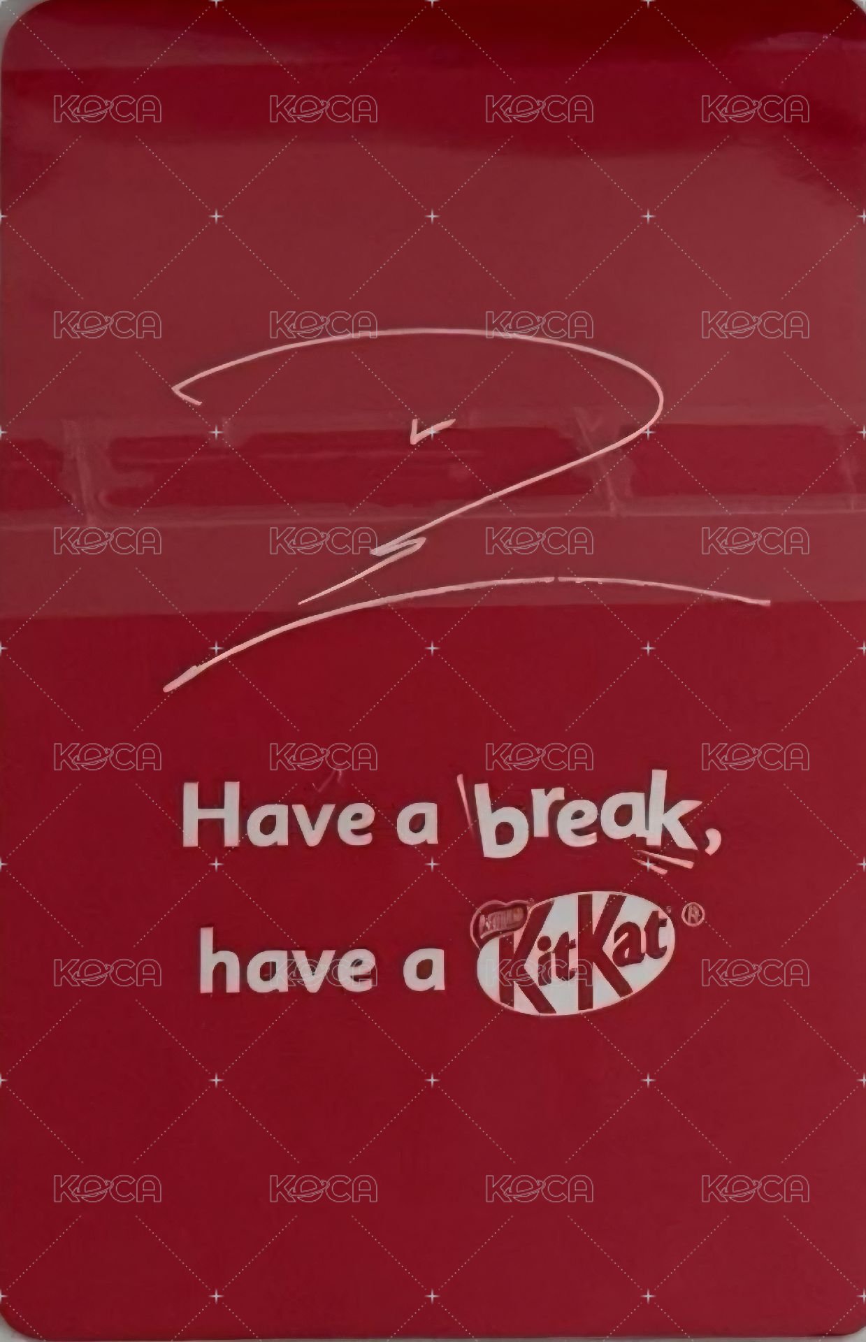 Kitkat 代言卡  背面