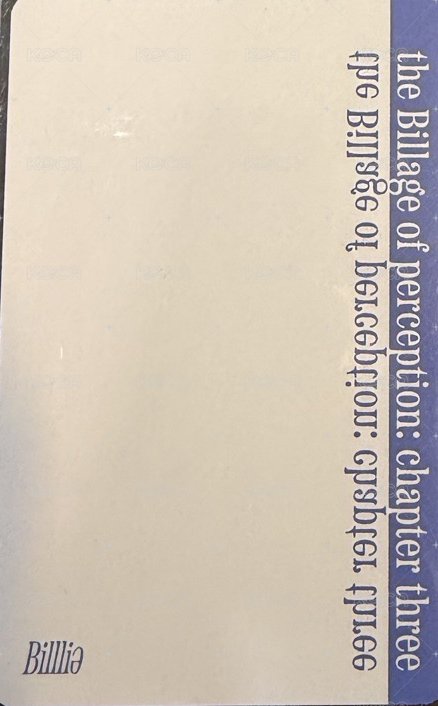 迷你四 專輯卡  背面