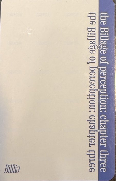 迷你四 專輯卡  背面