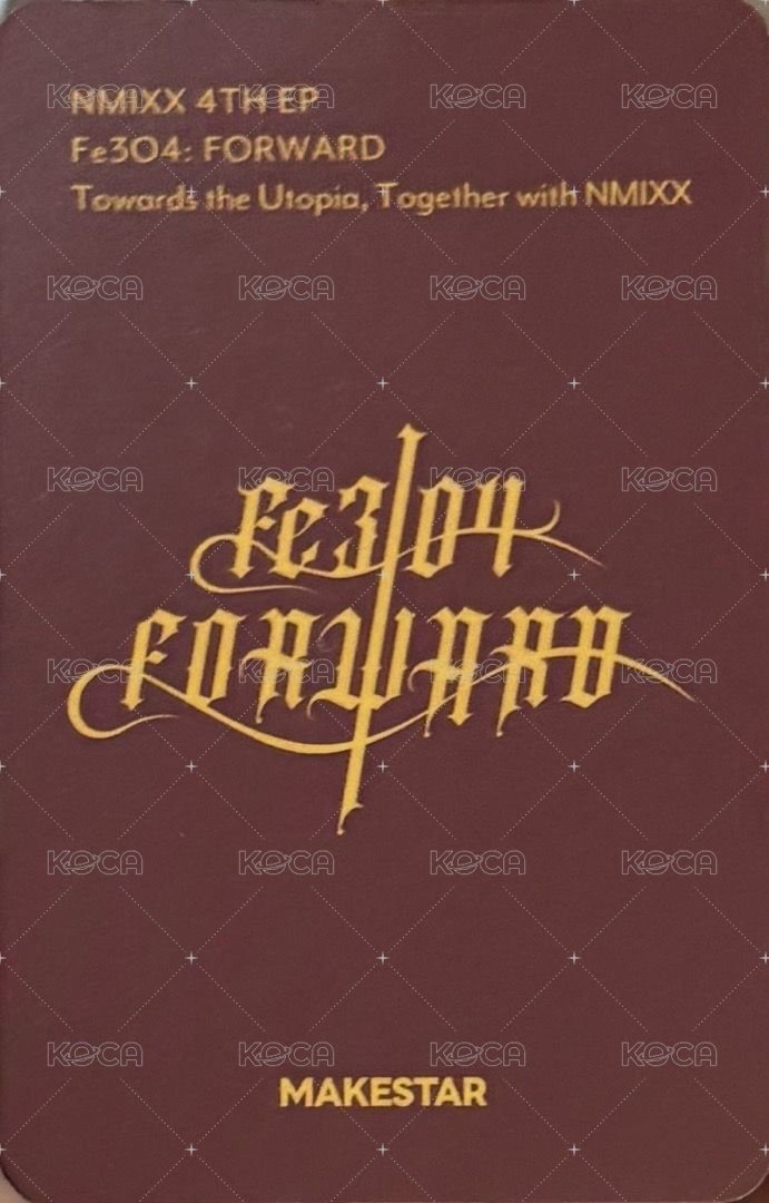 FORWARD ms 19.0 簽售卡 哈利波特團簽圭 背面