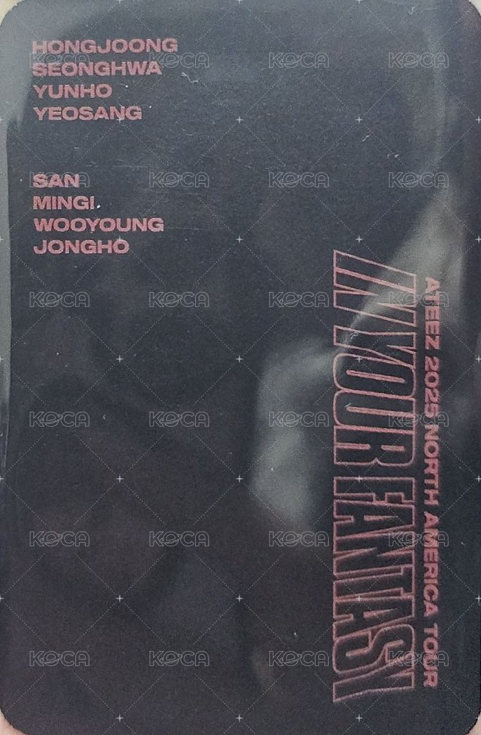 IN YOUR FANTASY 滿額卡 美巡 背面