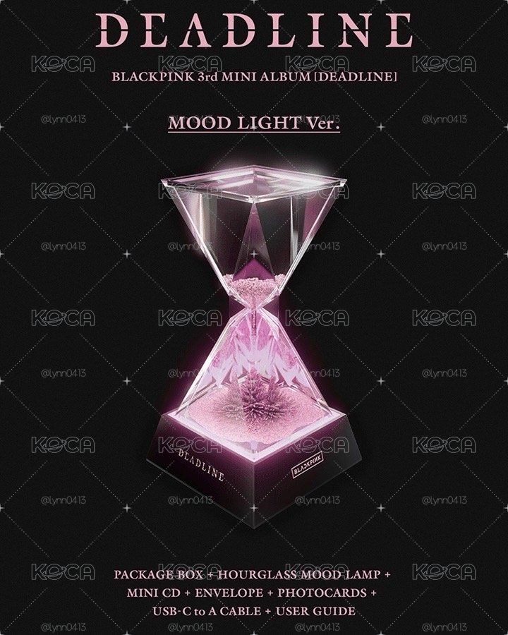 BLACKPINK MOOD LIGHT 沙漏專 全新未拆