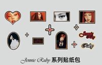 Jennie名創聯名 貼紙 