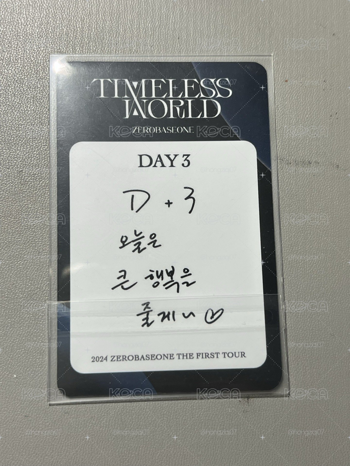 Timeless World 首爾場Day3粽卡 章昊