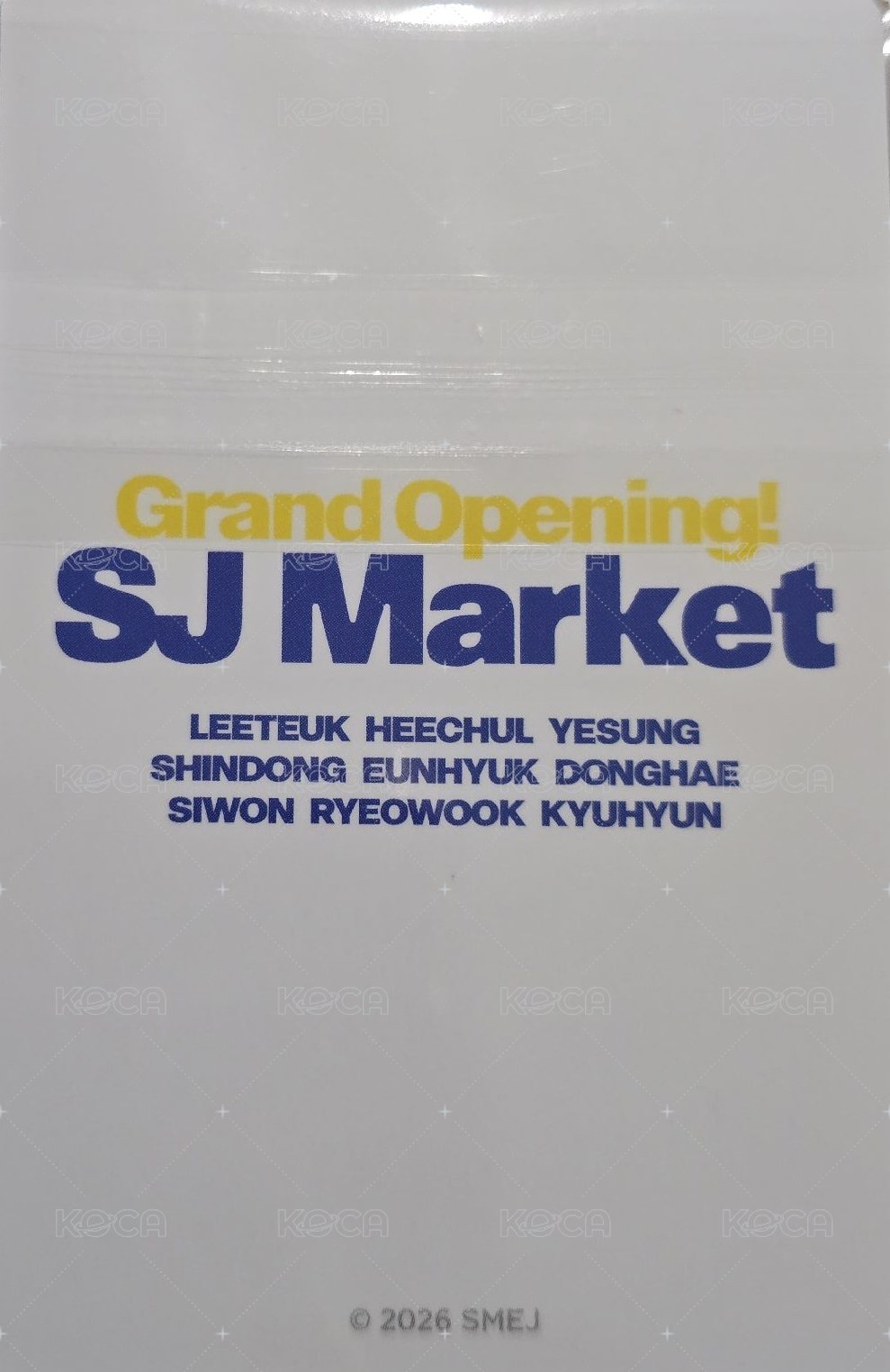 SJ MARKET sm jp 周邊卡 蜂蜜蛋糕卡 背面