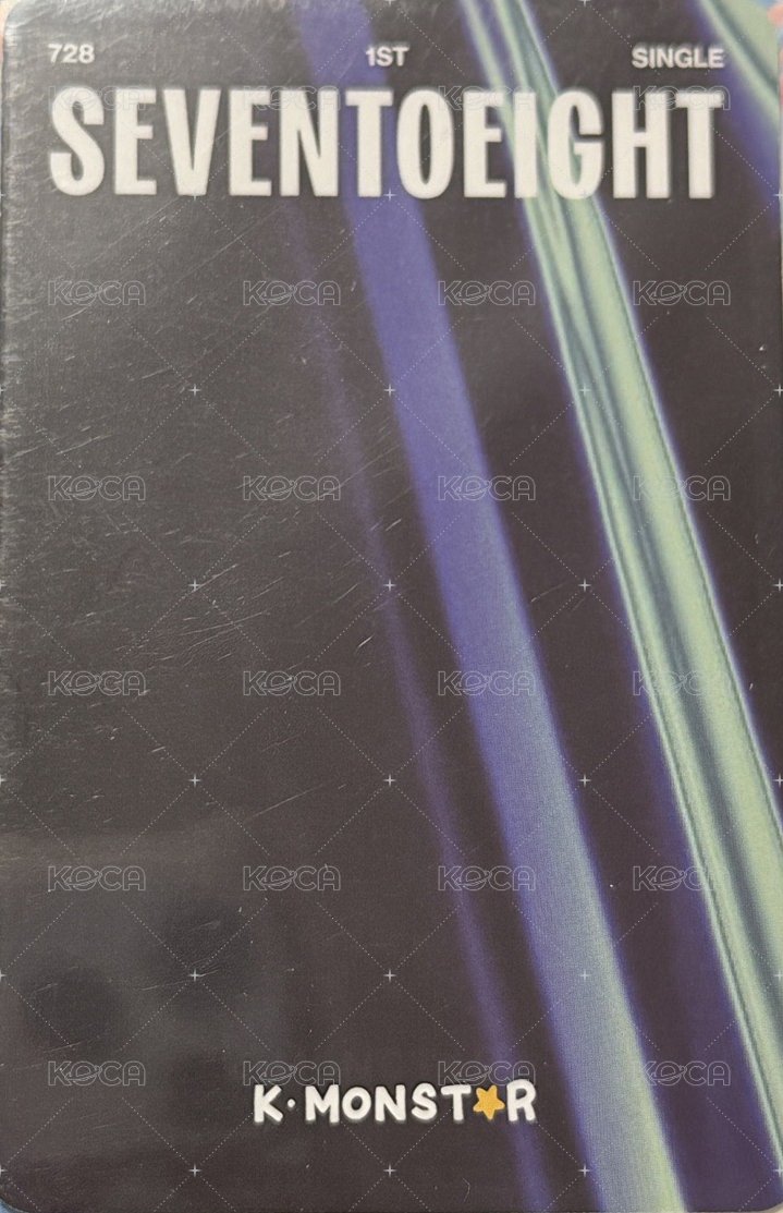 SEVENTOEIGHT 1st single km 特典卡 小花 背面