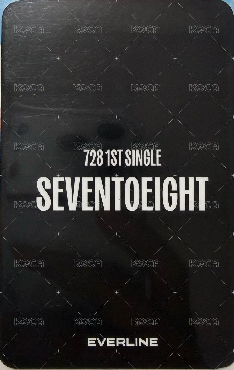 SEVENTOEIGHT 1st single el 線下 幸運卡 TT 背面