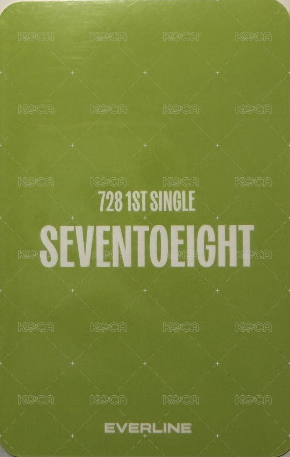SEVENTOEIGHT 1st single el 視訊2.0 簽售卡 戳臉 背面