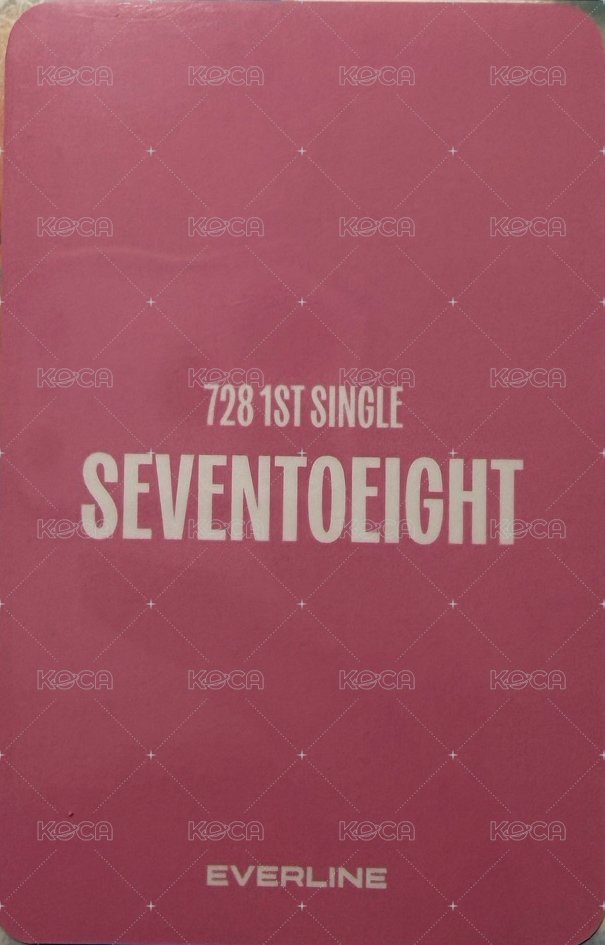 SEVENTOEIGHT 1st single el 面對面3.0 簽售卡 糖果 背面