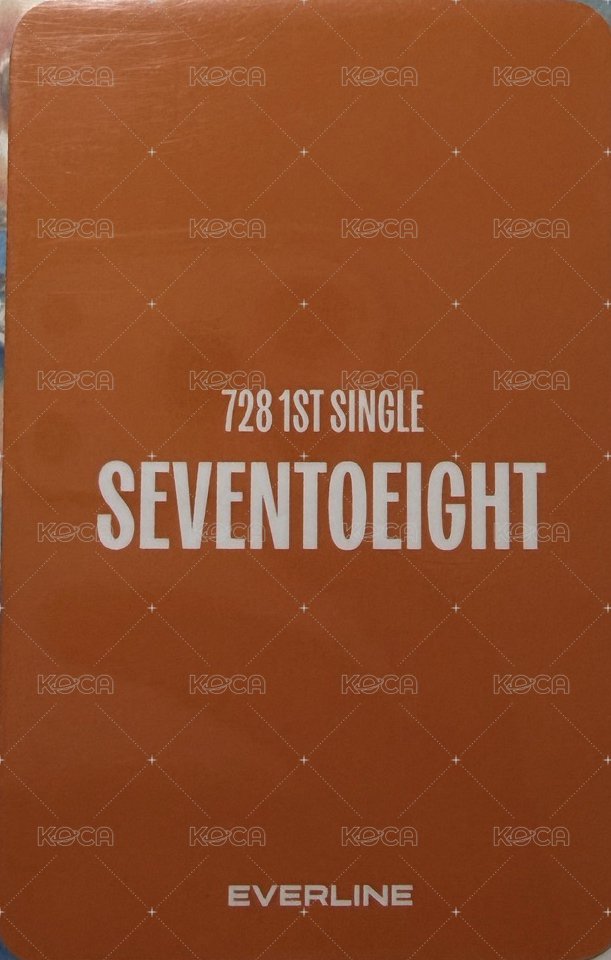 SEVENTOEIGHT 1st single el 視訊3.0 簽售卡 電話 背面