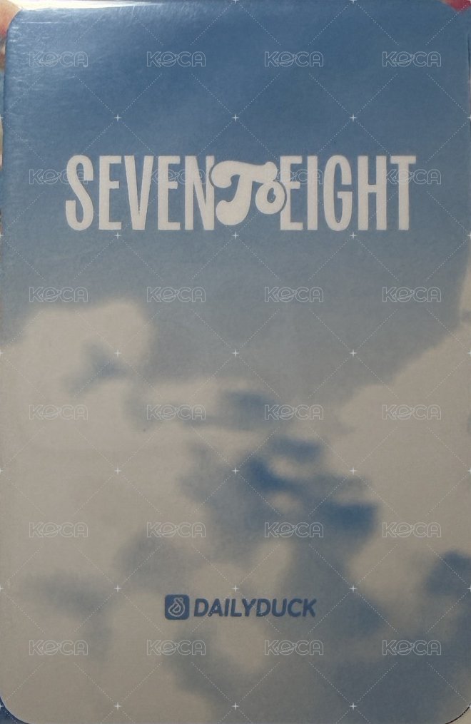 SEVENTOEIGHT 1st single Dailyduck 合照會 簽售卡 遮陽 背面