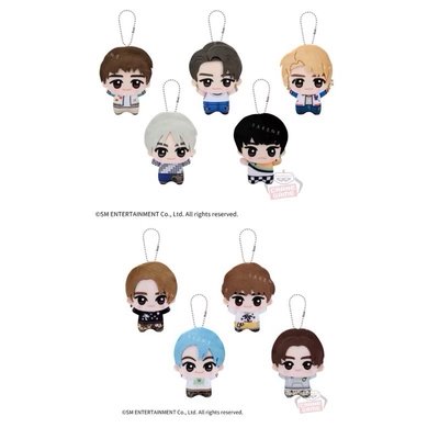 NCT 127 Ay-yo日本萬代景品娃娃 努努 小不點布偶 絨毛吊偶Yuta 道英 在玹 廷佑 楷燦 應援娃娃棉花娃