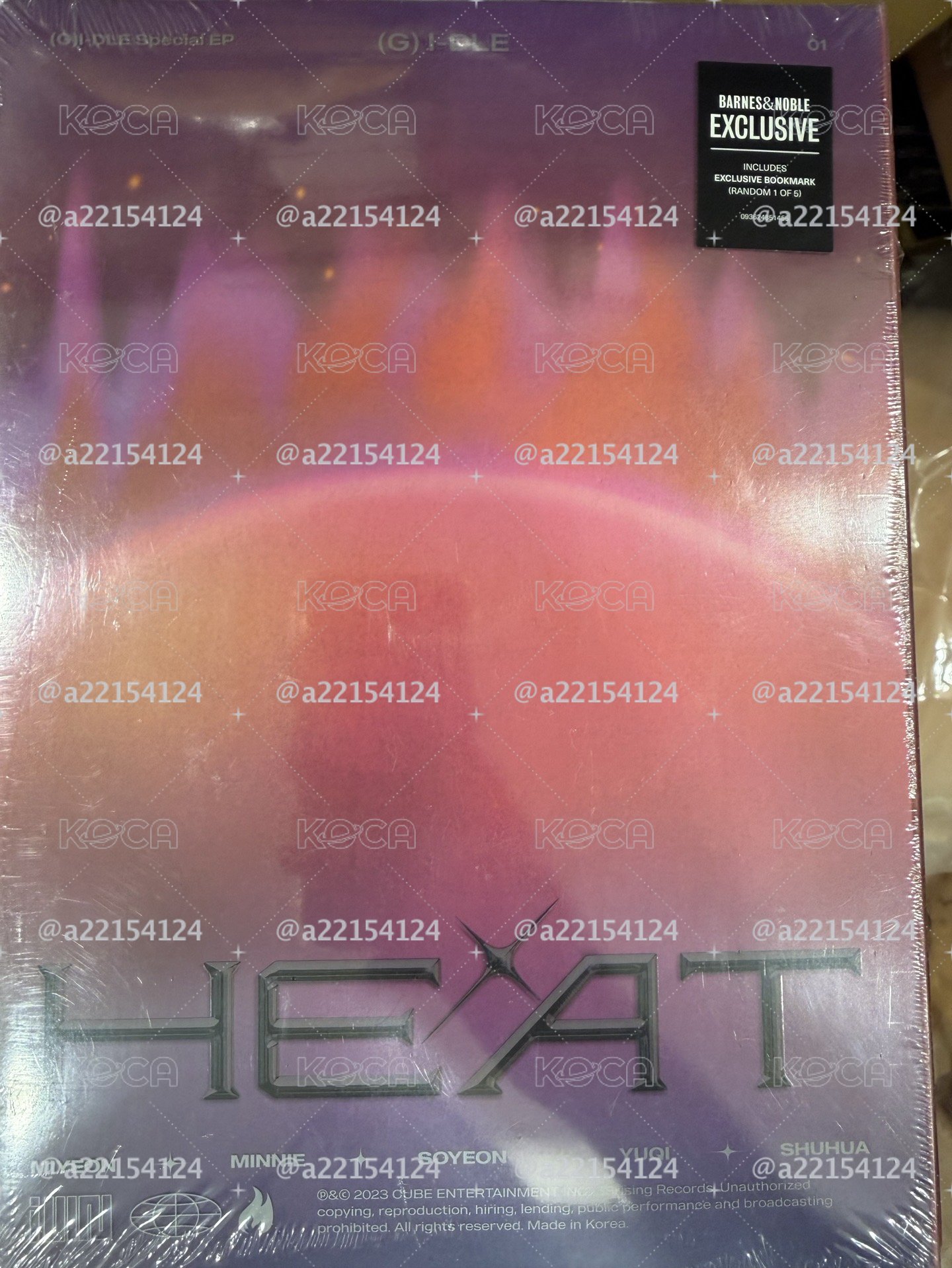 I-DLE HEAT全新未拆 美專 B&N/TARGET/D2C 特典