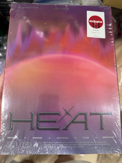 I-DLE HEAT全新未拆 美專 B&N/TARGET/D2C 特典