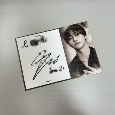 ATEEZ GH3 GH4 韓國線下簽售 親簽 明信片 簽卡 簽名卡 