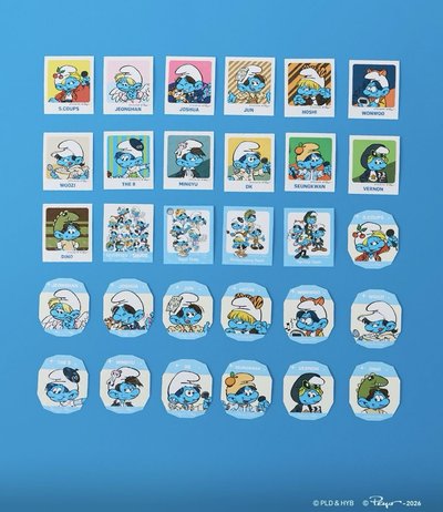 藍色小精靈 711 貼紙