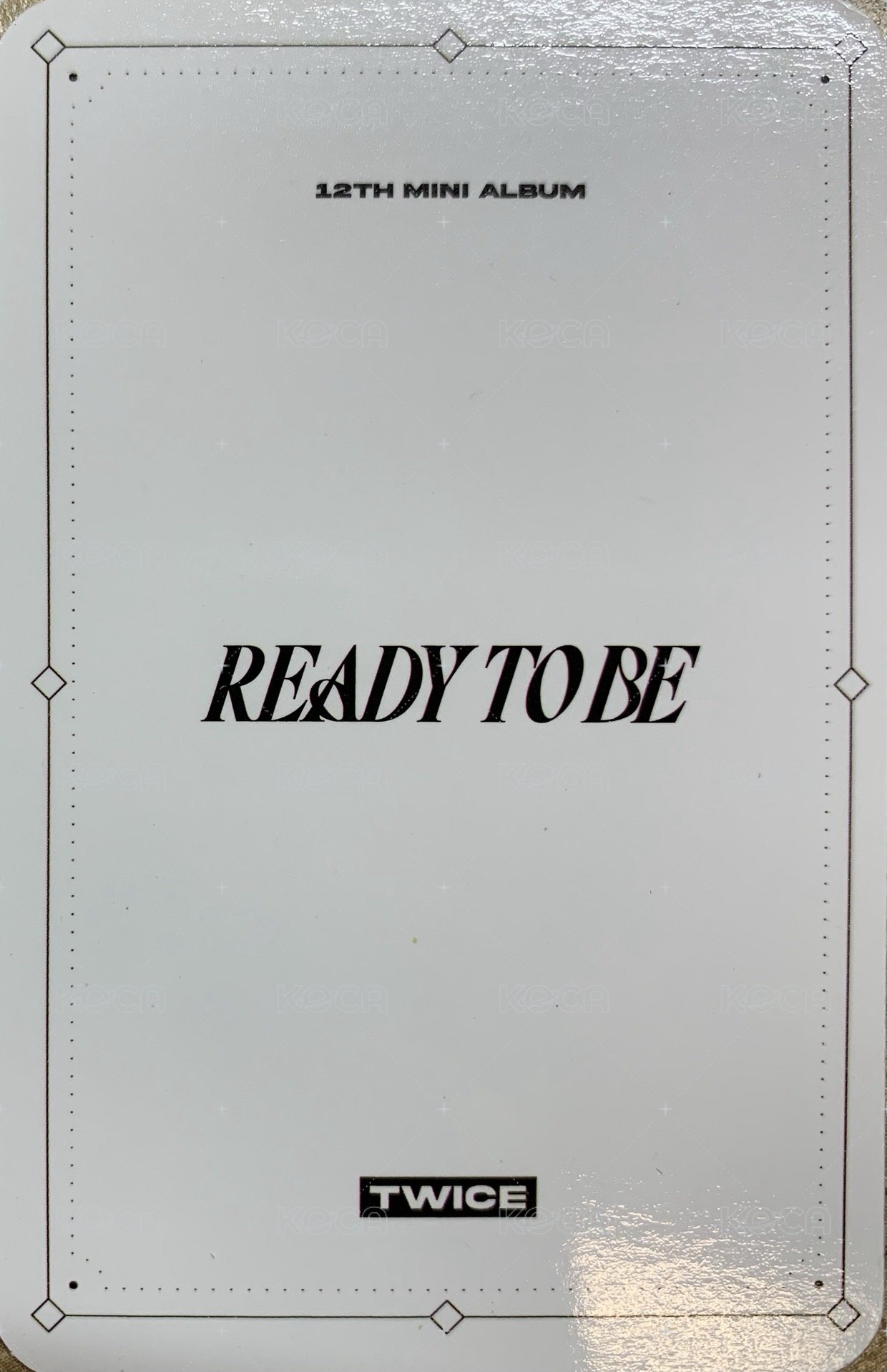 迷12 jyp 特典卡  背面